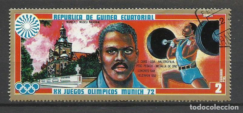 Sellos: GUINEA ECUATORIAL - SELOS - 2 PESETAS - J. O. MUNICH 1972 - FOTOS