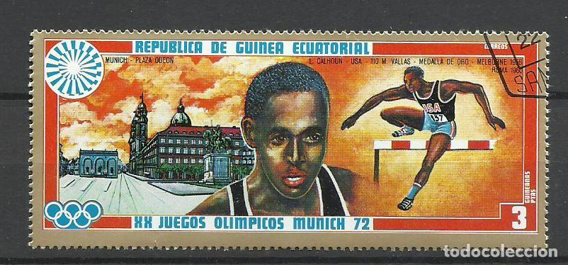 Sellos: GUINEA ECUATORIAL - SELOS - 3 PESETAS - J. O. MUNICH 1972 - FOTOS