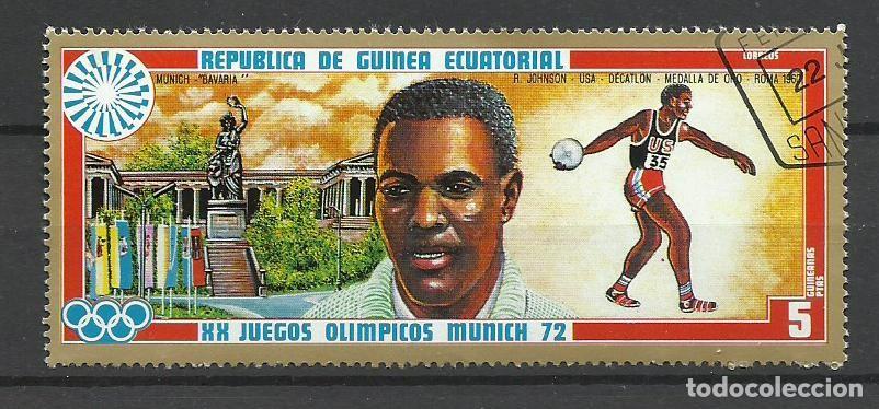 Sellos: GUINEA ECUATORIAL - SELOS - 5 PESETAS - J. O. MUNICH 1972 - FOTOS
