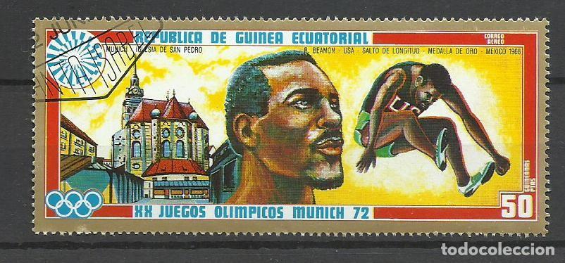 Sellos: GUINEA ECUATORIAL - SELOS - 50 PESETAS - J. O. MUNICH 1972 - FOTOS