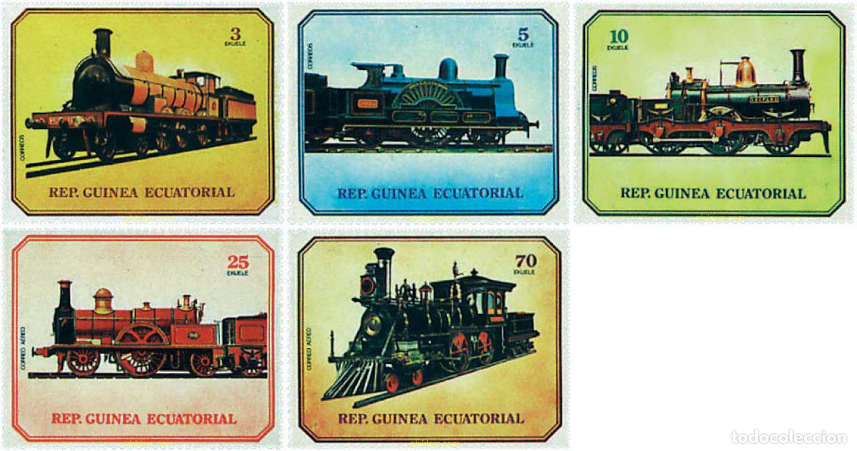 Briefmarken: 683567 MNH GUINEA ECUATORIAL 1978 LOCOMOTORAS ANTIGUAS
