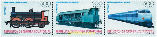 Sellos: 5984 MNH GUINEA ECUATORIAL 1995 TRENES