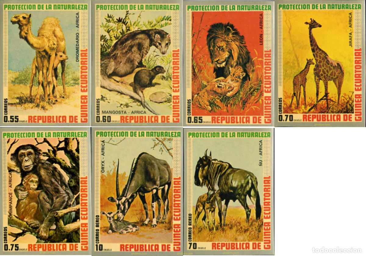 Sellos: 104536 MNH GUINEA ECUATORIAL 1974 FAUNA AFRICANA