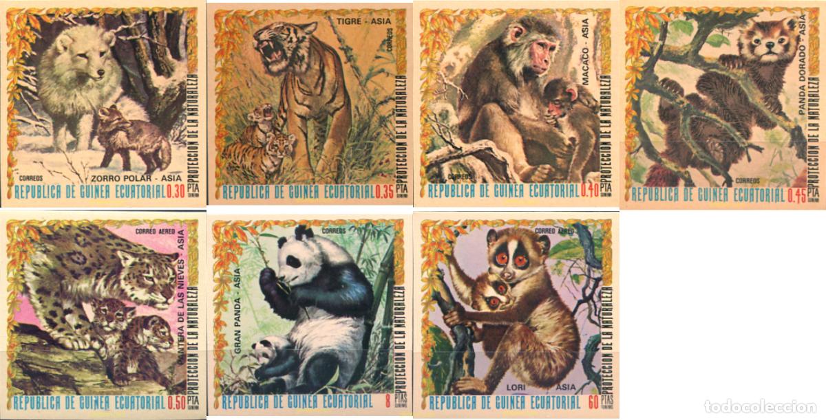 Sellos: 13323 MNH GUINEA ECUATORIAL 1976 FAUNA ASIATICA