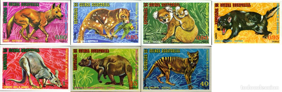 Sellos: 185555 MNH GUINEA ECUATORIAL 1974 FAUNA AUSTRALIANA