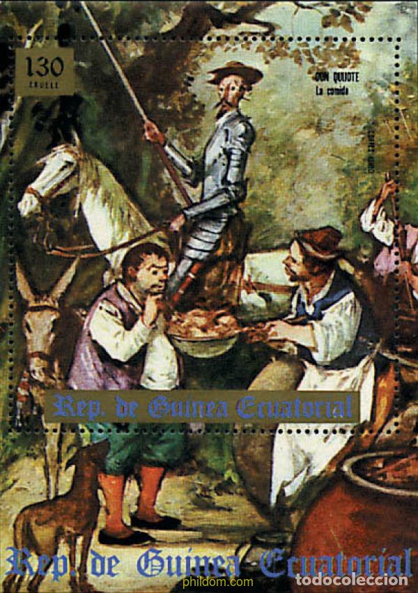 Sellos: 665870 HINGED GUINEA ECUATORIAL 1975 DON QUIJOTE