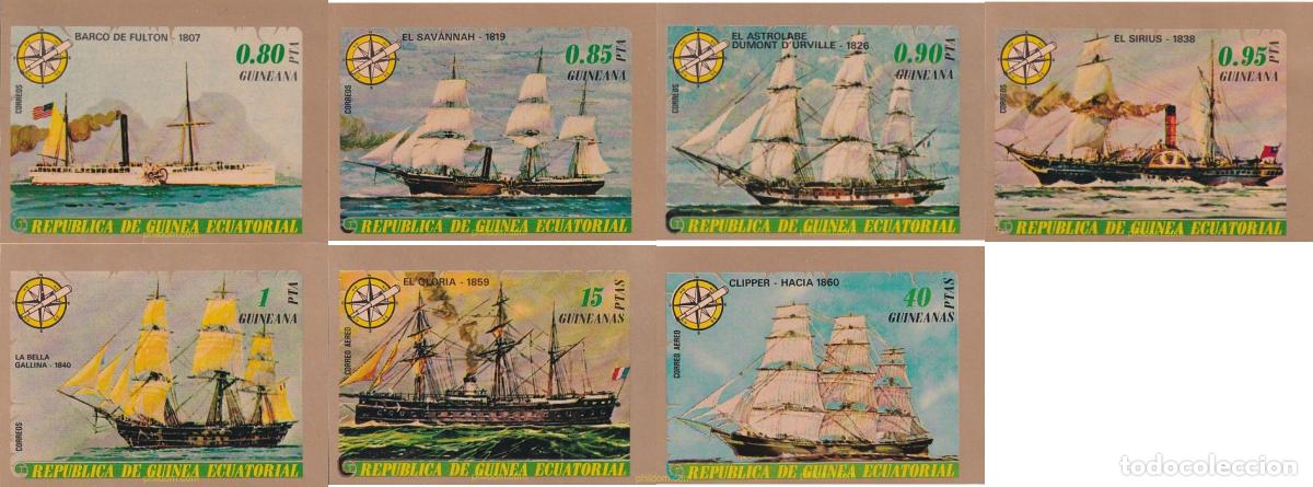 Sellos: 323132 MNH GUINEA ECUATORIAL 1977 BARCOS ANTIGUOS