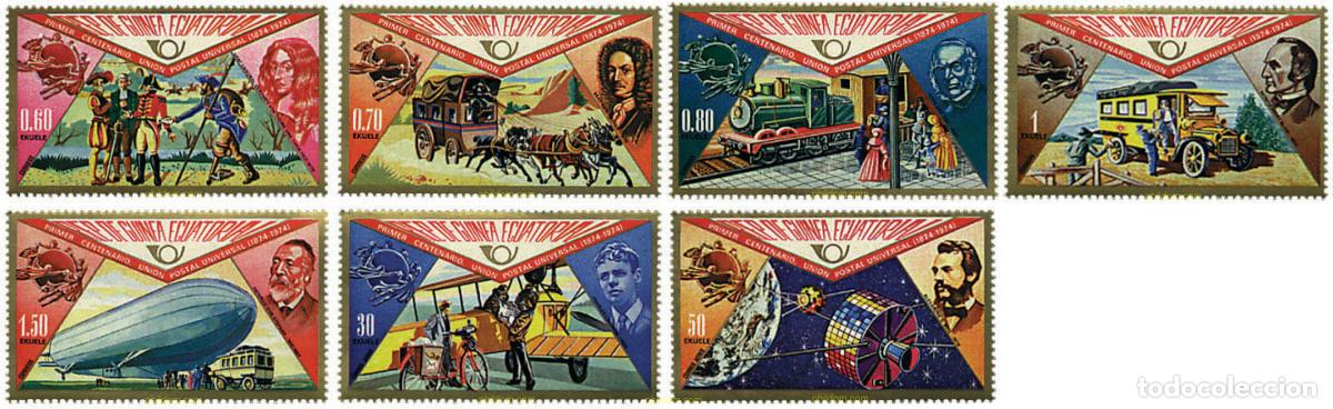Sellos: 54946 MNH GUINEA ECUATORIAL 1974 CENTENARIO DE LA UNION POSTAL UNIVERSAL