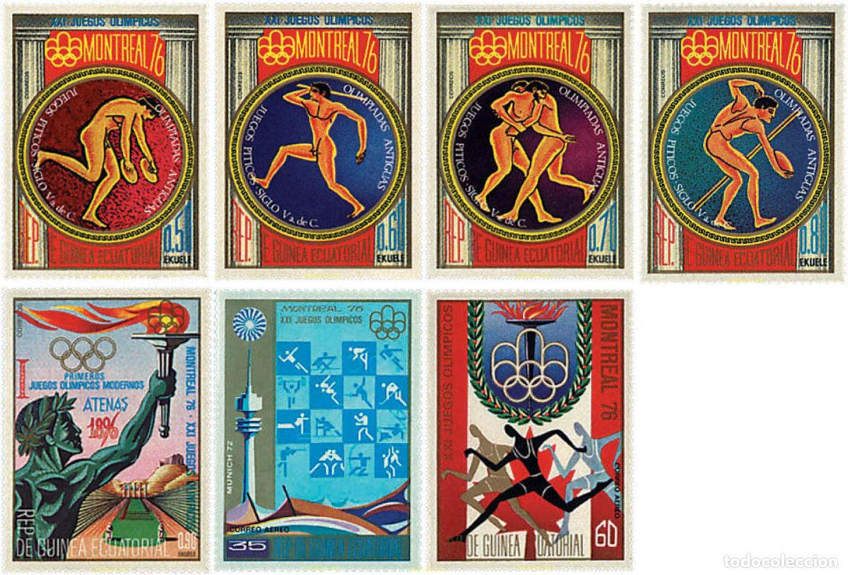 Sellos: 52422 MNH GUINEA ECUATORIAL 1975 21 JUEGOS OLIMPICOS VERANO MONTREAL 1976