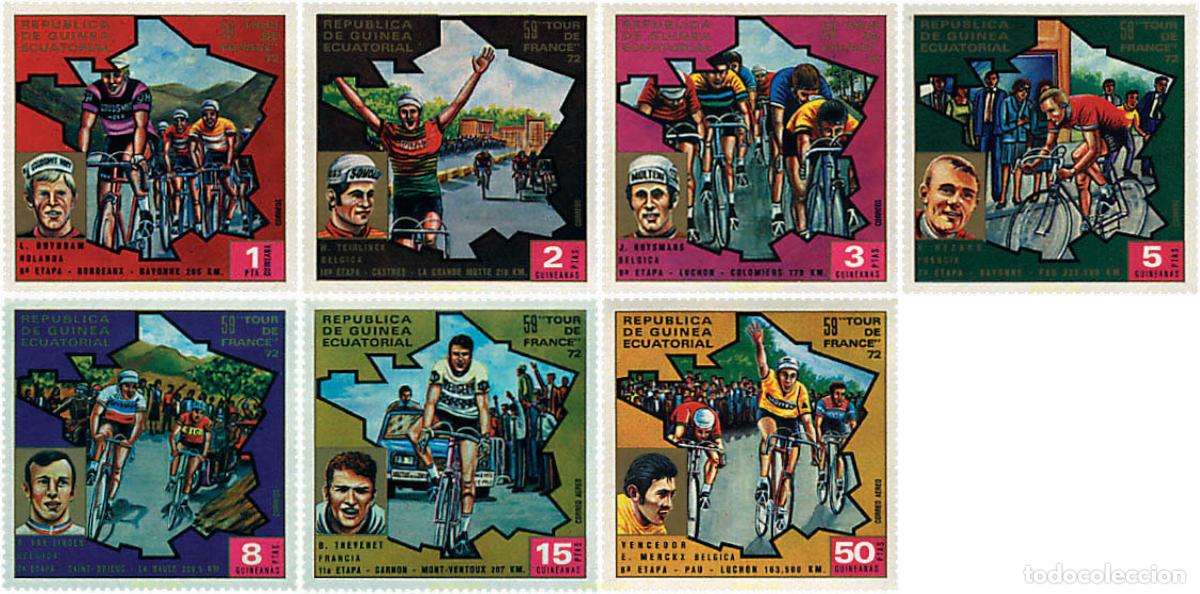 Sellos: 51743 MNH GUINEA ECUATORIAL 1973 TOUR DE FRANCIA