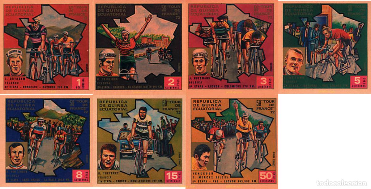 Sellos: 185542 MNH GUINEA ECUATORIAL 1973 TOUR DE FRANCIA