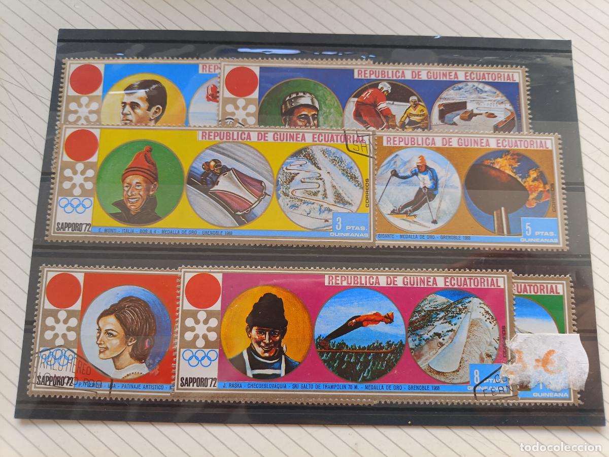 Sellos: Guinea Ecuatorial. Deportes. Lote de sellos