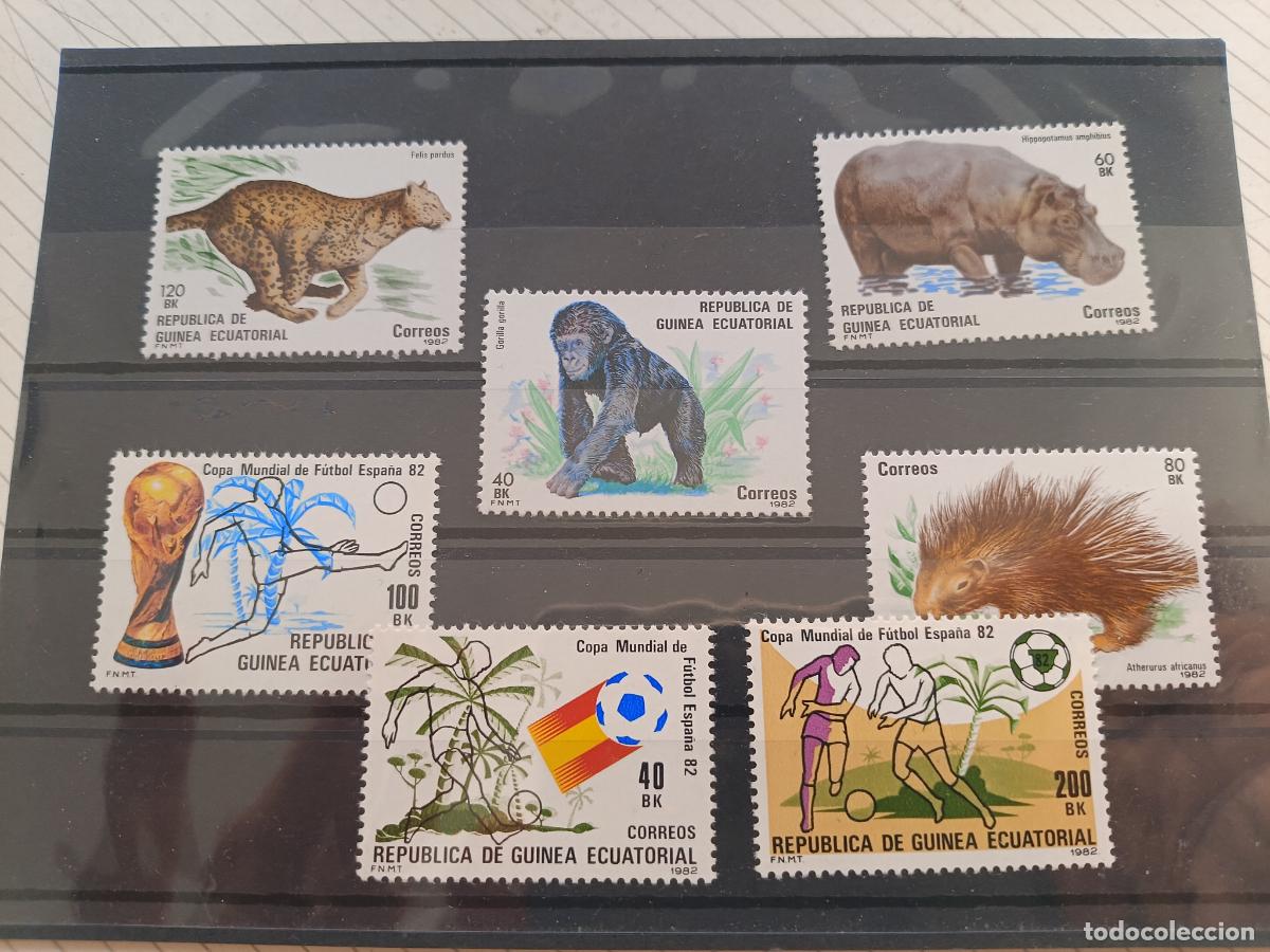 Sellos: Guinea Ecuatorial. 7 sellos nuevos perfectos
