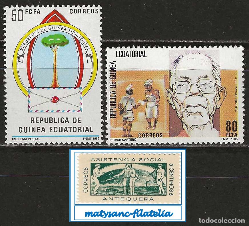 Sellos: GUINEA ECUATORIAL 1985. EDIFIL 69/70 &rdquo;HOMENAJE AL PRIMER CARTERO&rdquo;. MNH***