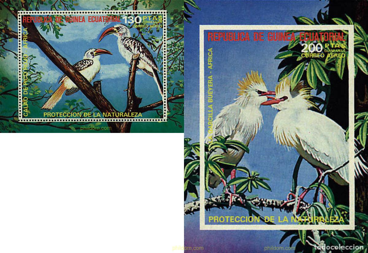 Sellos: 68792 MNH GUINEA ECUATORIAL 1976 PAJAROS PROTEGIDOS
