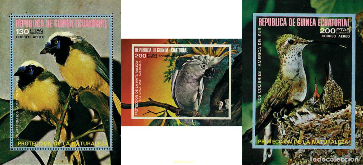 Sellos: 681960 MNH GUINEA ECUATORIAL 1974 PAJAROS PROTEGIDOS