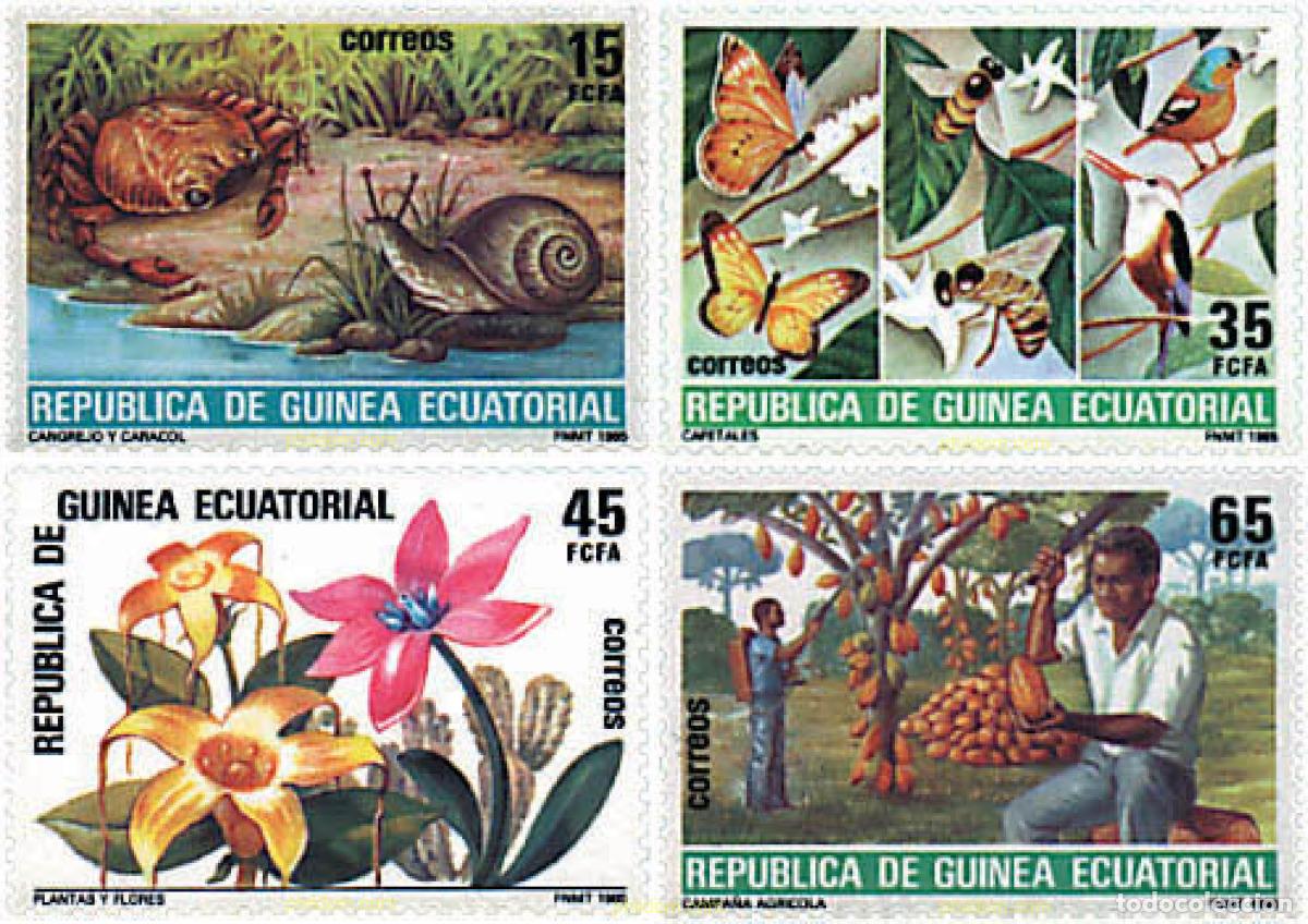 Sellos: 94779 MNH GUINEA ECUATORIAL 1985 NATURALEZA