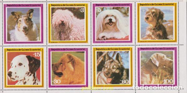 Sellos: 621319 MNH GUINEA ECUATORIAL 1978 PERROS DE RAZA