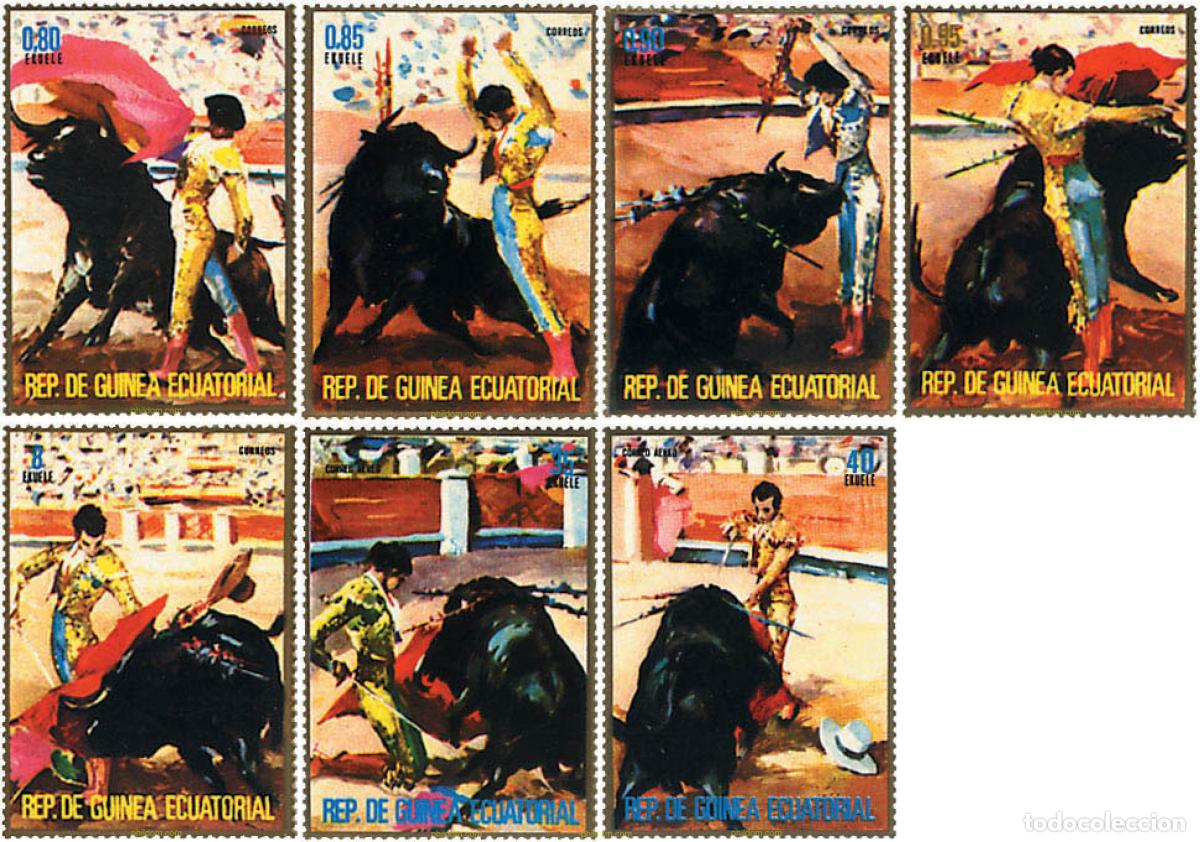 Sellos: 54014 MNH GUINEA ECUATORIAL 1975 TOROS