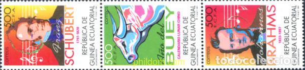 Sellos: 6436 MNH GUINEA ECUATORIAL 1997 A&Ntilde;O LUNAR CHINO - A&Ntilde;O DEL BUEY