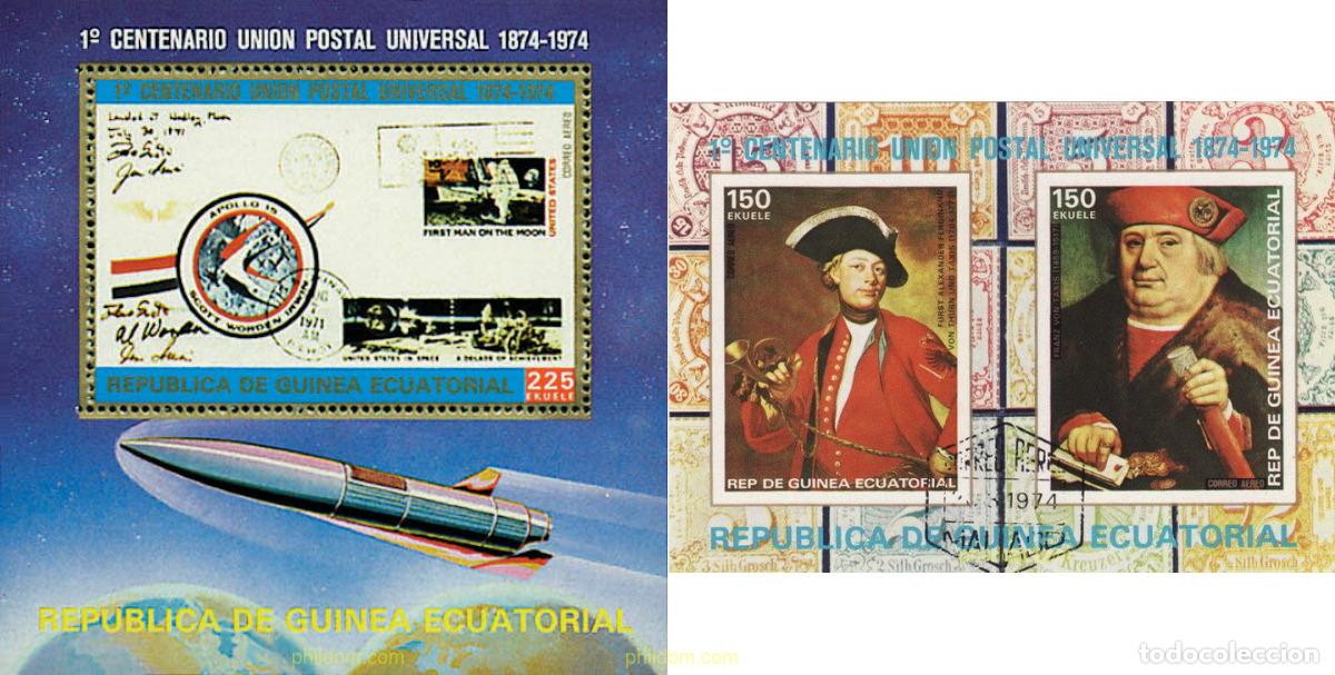 Sellos: 41670 MNH GUINEA ECUATORIAL 1974 CENTENARIO DE LA UNION POSTAL UNIVERSAL