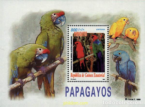 Sellos: 55497 MNH GUINEA ECUATORIAL 2000 LOROS