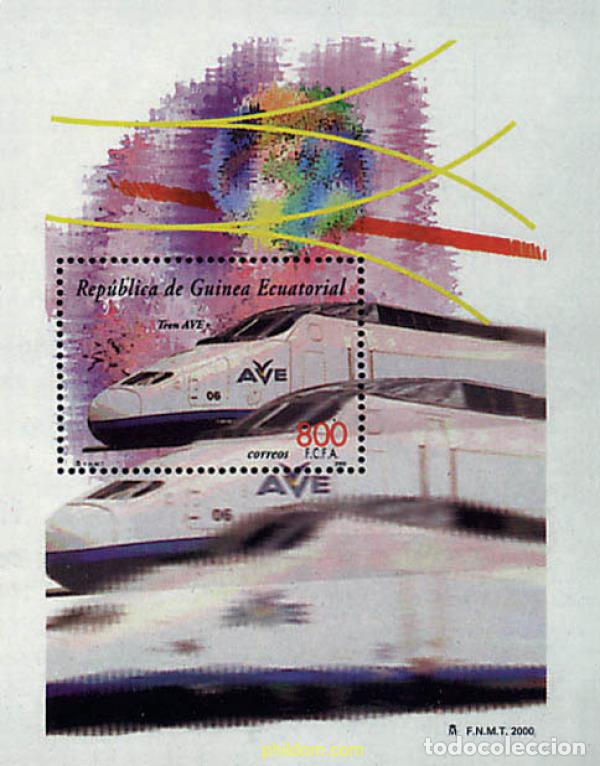 Sellos: 87797 MNH GUINEA ECUATORIAL 2000 LOCOMOTORAS