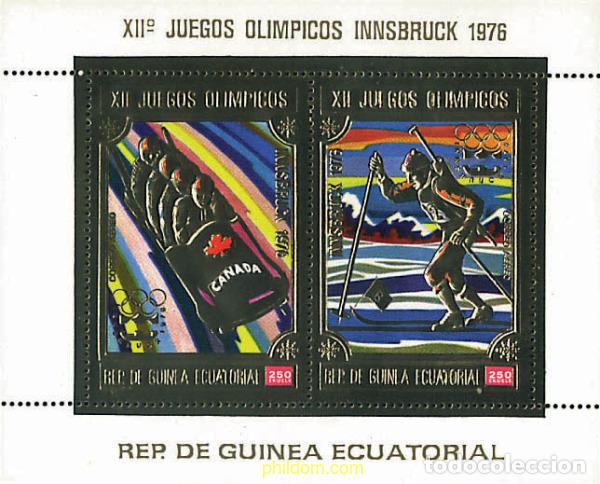 Selos: 323113 MNH GUINEA ECUATORIAL 1975 12 JUEGOS OLIMPICOS INVIERNO INNSBRUCK 1976