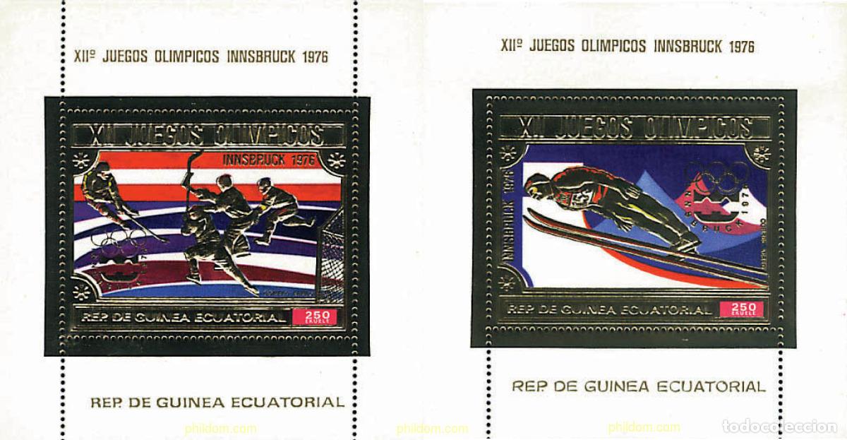 Selos: 323112 MNH GUINEA ECUATORIAL 1975 12 JUEGOS OLIMPICOS INVIERNO INNSBRUCK 1976