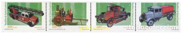 Sellos: 4863 MNH GUINEA ECUATORIAL 2001 VEHICULOS DE BOMBEROS