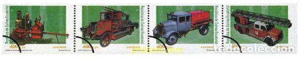 Sellos: 208673 MNH GUINEA ECUATORIAL 2001 VEHICULOS DE BOMBEROS