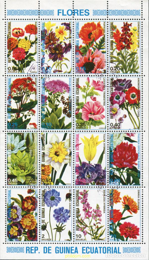 Sellos: 673109 USED GUINEA ECUATORIAL 1979 FLORES