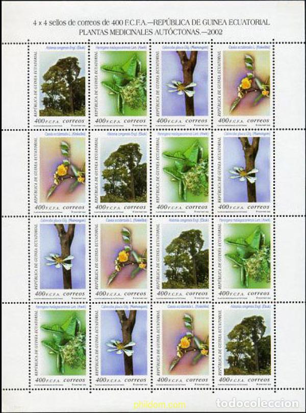 Sellos: 144056 MNH GUINEA ECUATORIAL 2002 PLANTAS MEDICINALES