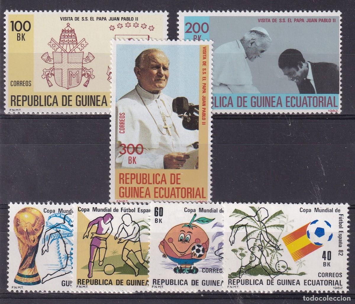 Sellos: Sellos dependencias espa&ntilde;olas GUINEA ECUATORIAL a&ntilde;o 1982 EDIFIL 32/38** v.c. 13.30 &euro;