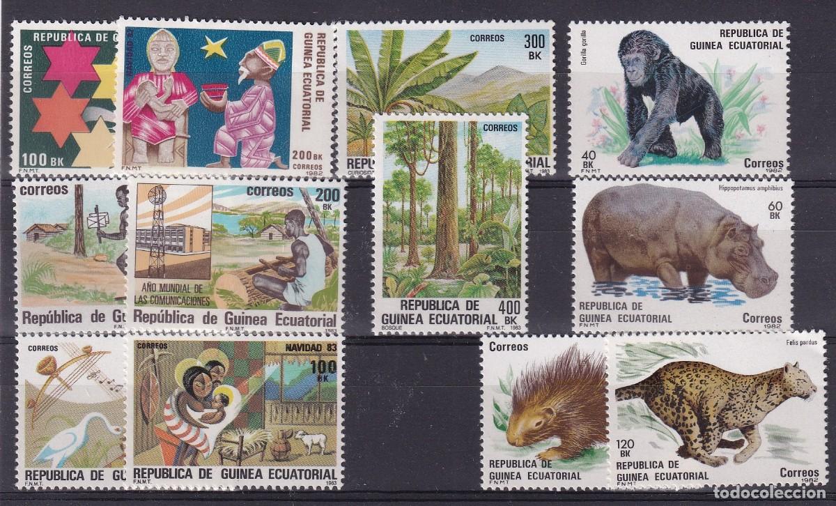 Sellos: Sellos dependencias espa&ntilde;olas GUINEA ECUATORIAL a&ntilde;o 1983 EDIFIL 39/50** v.c. 15.60 &euro;