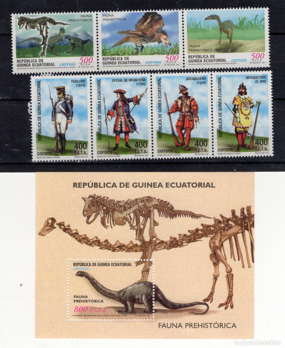 Sellos: Sellos dependencias espa&ntilde;olas GUINEA ECUATORIAL a&ntilde;o 2002** completo