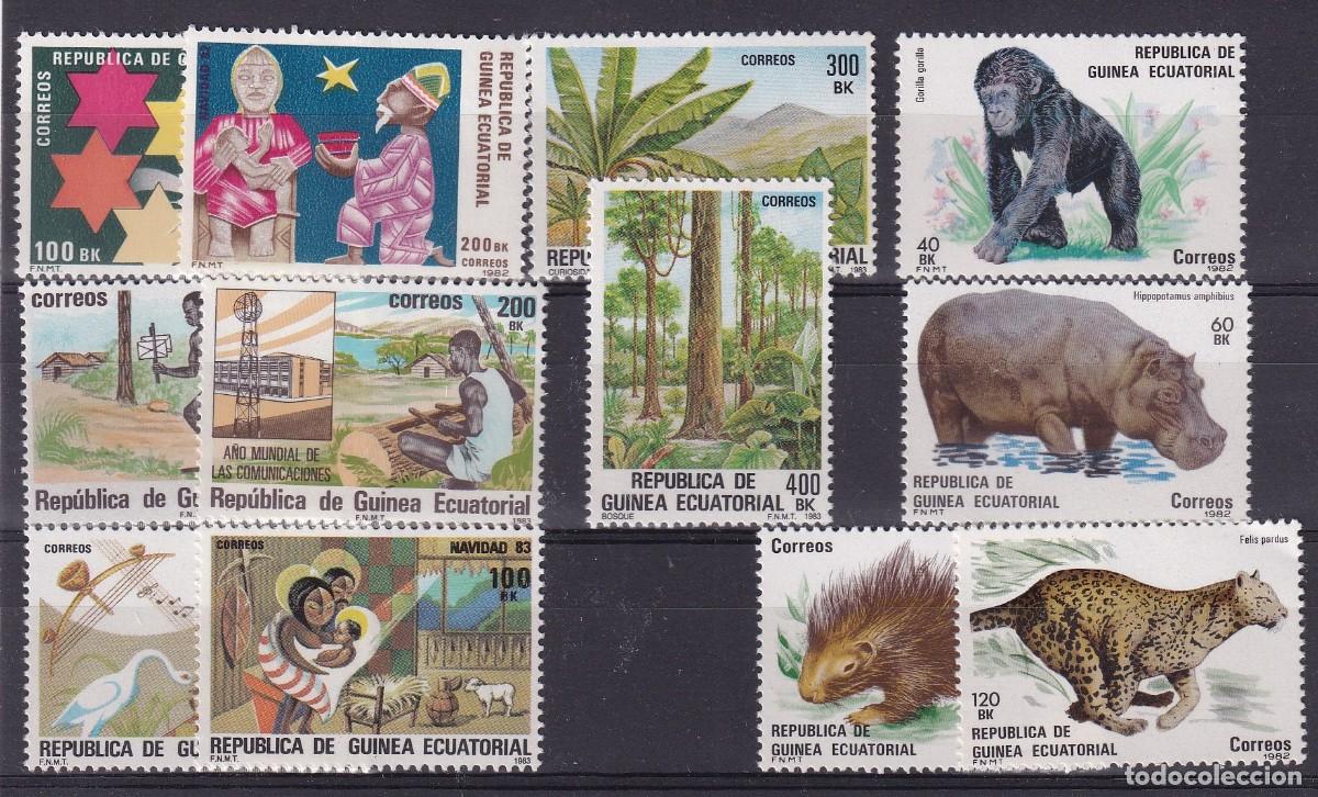 Stamps: Sellos GUINEA ECUATORIAL a&ntilde;o 1983 COMPLETO EDIFIL 39/50** en NUEVO v.c. 15.60 &euro;