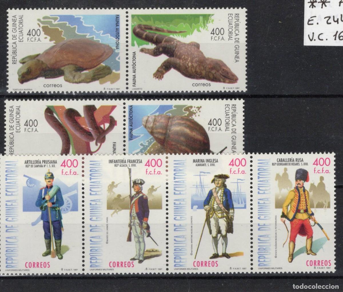 Stamps: Sellos GUINEA ECUATORIAL a&ntilde;o 1998 COMPLETO EDIFIL 244/251** en NUEVO v.c. 16.60 &euro;