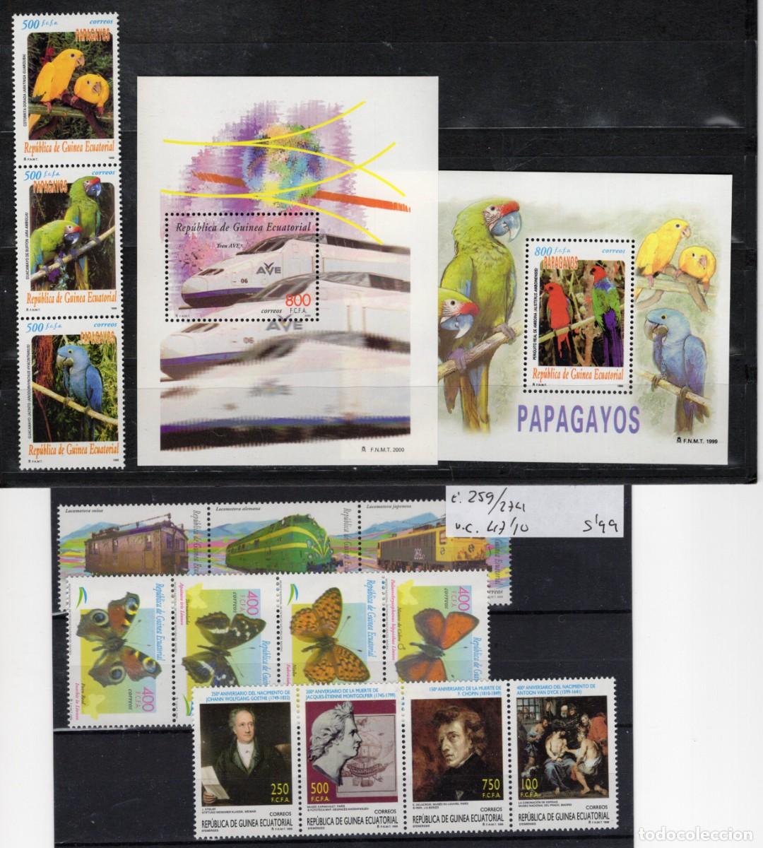 Stamps: Sellos GUINEA ECUATORIAL a&ntilde;o 2000 COMPLETO EDIFIL 259/274** en NUEVO v.c. 47.10 &euro;