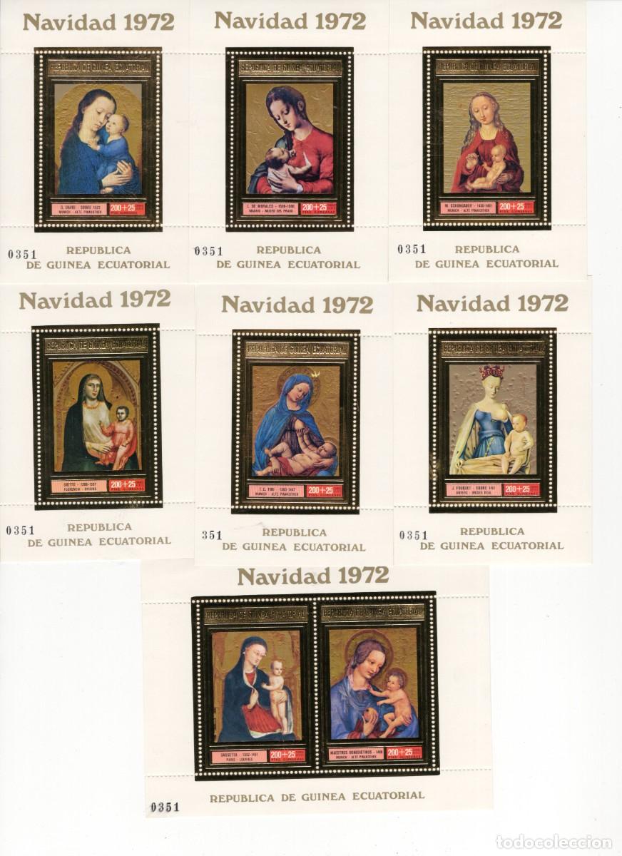 Sellos: Sellos GUINEA ECUATORIAL a&ntilde;o 1972** NAVIDAD 8 valores