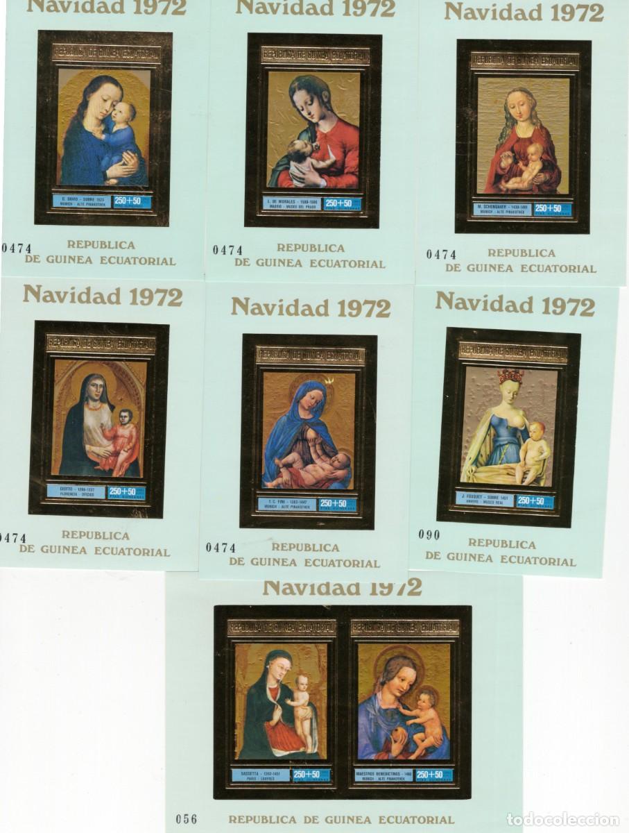 Sellos: Sellos GUINEA ECUATORIAL a&ntilde;o 1972** NAVIDAD 8 valores sin dentar