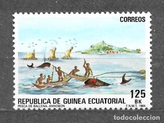 Sellos: Guinea Ecuatorial 1984 - Whale fishing - Edi:GQ 53 - D6