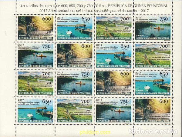 Sellos: 593148 MNH GUINEA ECUATORIAL 2017 A&Ntilde;O INTERNACIONAL DEL TURISMO SOSTENIBLE