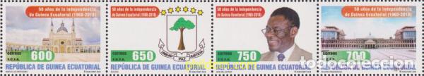 Sellos: 621187 MNH GUINEA ECUATORIAL 2018 50 A&Ntilde;OS DE LAINDEPENDENCIA DE GUINEA ECUATORIAL