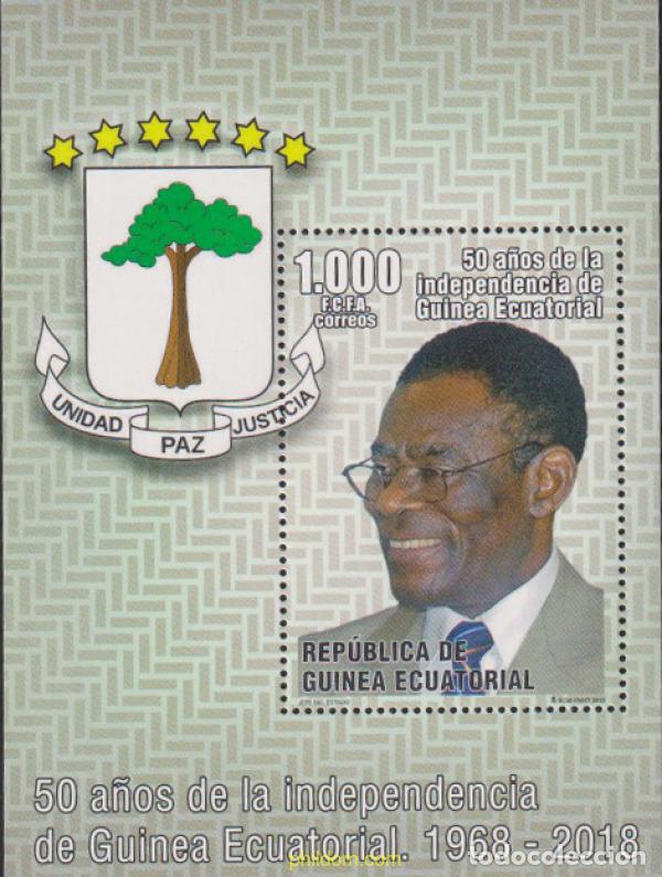 Sellos: 615366 MNH GUINEA ECUATORIAL 2018 50 A&Ntilde;OS DE LAINDEPENDENCIA DE GUINEA ECUATORIAL