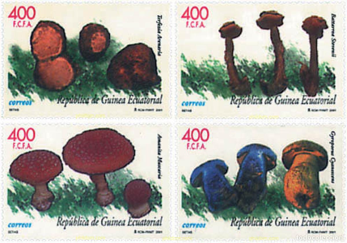 Sellos: 88136 MNH GUINEA ECUATORIAL 2001 SETAS