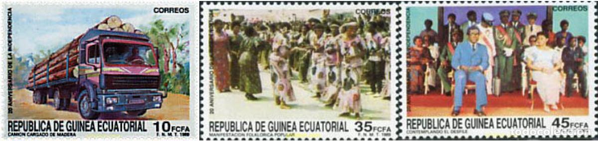 Sellos: 41681 MNH GUINEA ECUATORIAL 1989 20 ANIVERSARIO DE LA INDEPENDENCIA