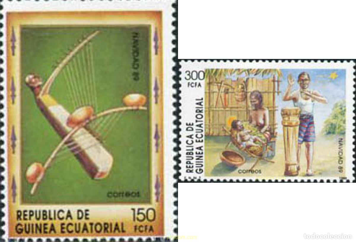 Sellos: 190412 MNH GUINEA ECUATORIAL 1989 NAVIDAD