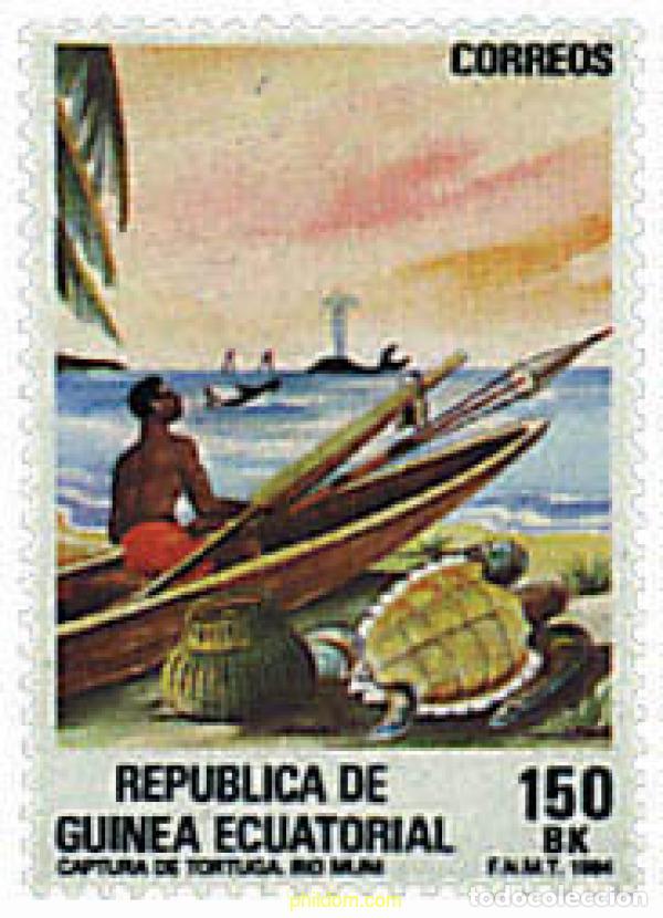 Sellos: 790705 MNH GUINEA ECUATORIAL 1984 PESCA