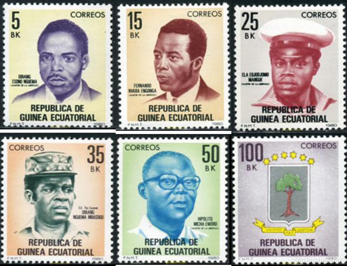 Sellos: 190508 MNH GUINEA ECUATORIAL 1981 MARTIRES DE LA LIBERTAD